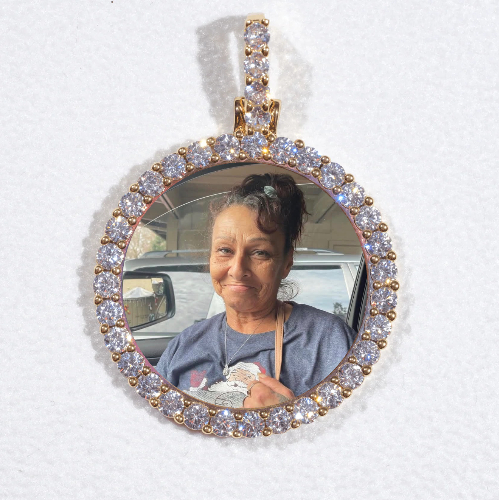 3D CIRCLE CUSTOM PICTURE PENDANT SMALL SIZE