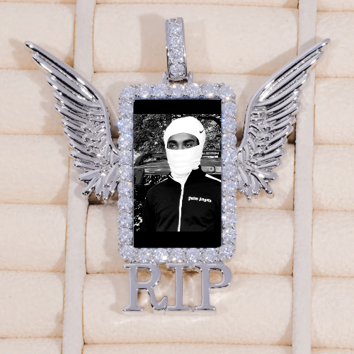 RIP WING 3D CUSTOM PICTURE PENDANT