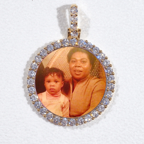 3D CIRCLE CUSTOM PICTURE PENDANT SMALL SIZE