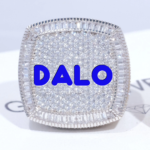 CUSTOM LETTER 3D ICED RING