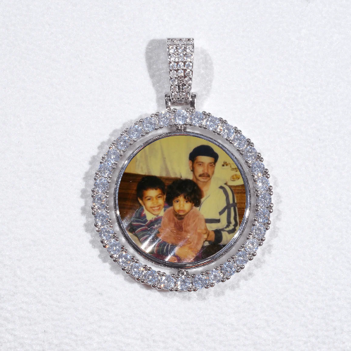 3D Spinning 2-Faced Custom Picture Pendant