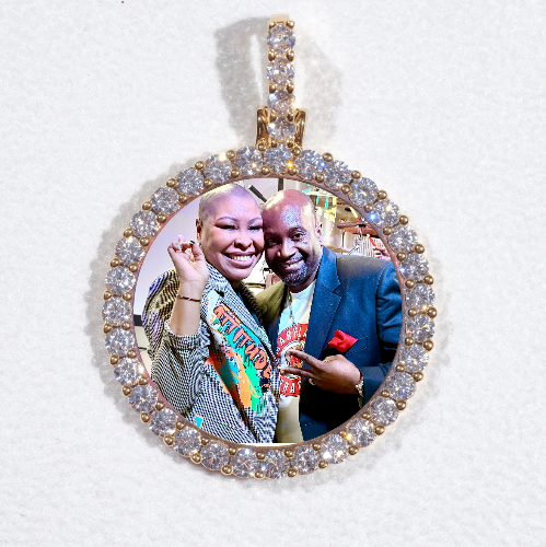3D CIRCLE CUSTOM PICTURE PENDANT SMALL SIZE