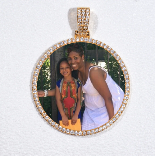 MEDIUM 3D CIRCLE CUSTOM PICTURE PENDANT