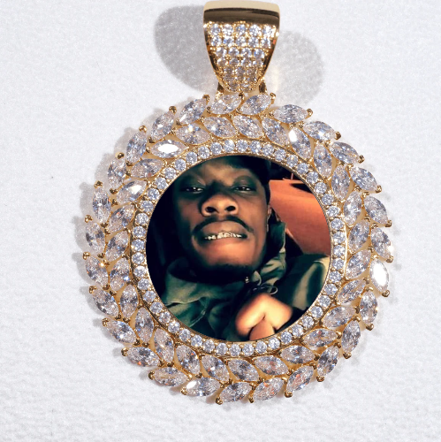 Large 3D Wheat Ear Custom Picture Pendant
