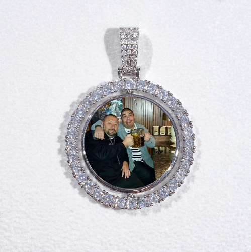 3D Spinning 2-Faced Custom Picture Pendant