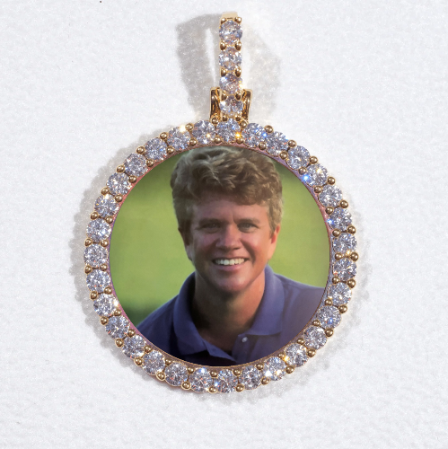 3D CIRCLE CUSTOM PICTURE PENDANT SMALL SIZE