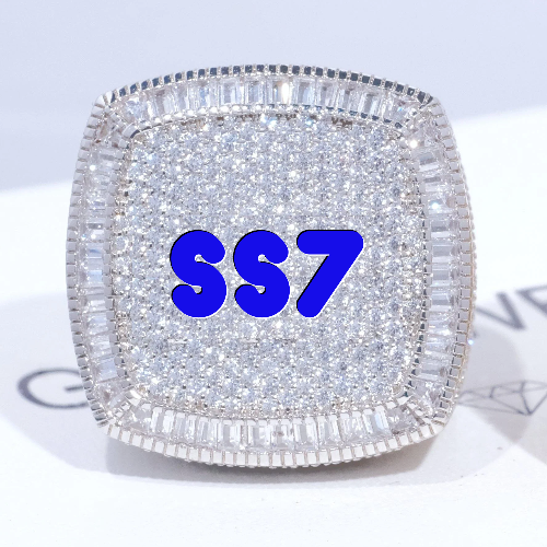 CUSTOM LETTER 3D ICED RING