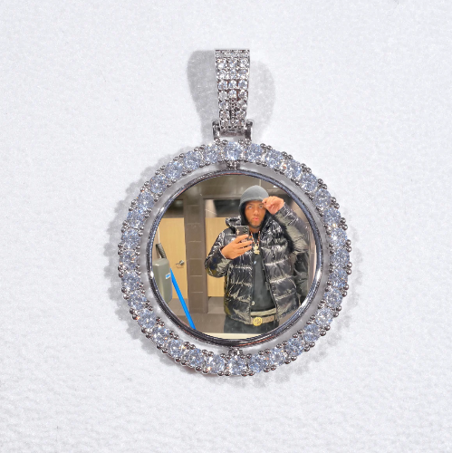 3D Spinning 2-Faced Custom Picture Pendant