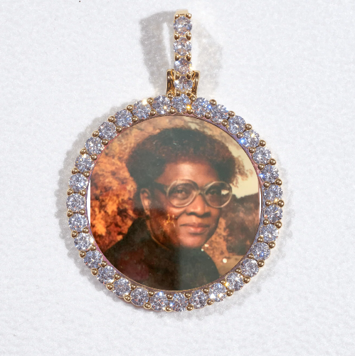 3D CIRCLE CUSTOM PICTURE PENDANT SMALL SIZE