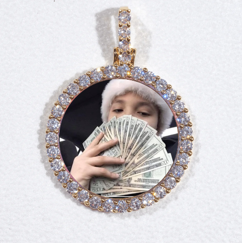 3D CIRCLE CUSTOM PICTURE PENDANT SMALL SIZE