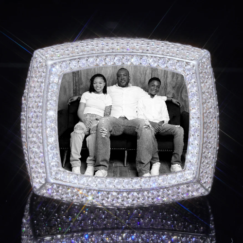 3D CUSTOM PICTURE ICED RING