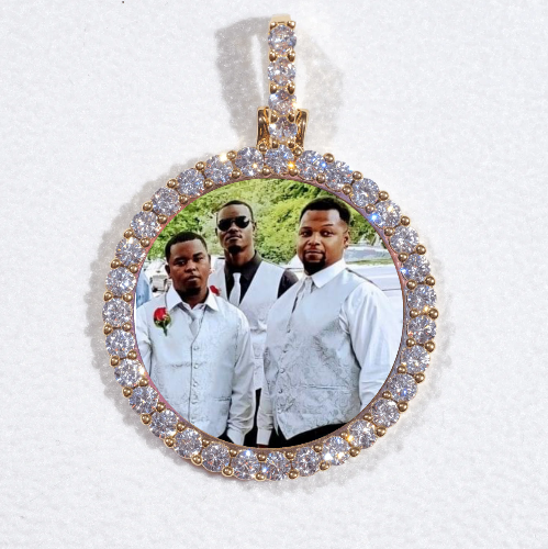 3D CIRCLE CUSTOM PICTURE PENDANT SMALL SIZE