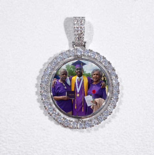 3D Spinning 2-Faced Custom Picture Pendant