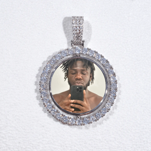 3D Spinning 2-Faced Custom Picture Pendant
