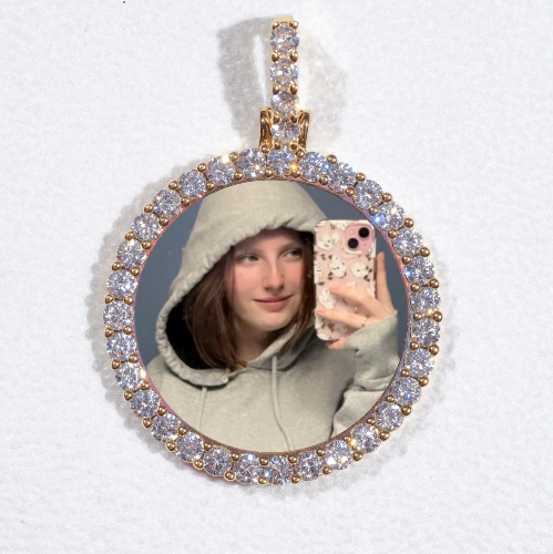 3D CIRCLE CUSTOM PICTURE PENDANT SMALL SIZE