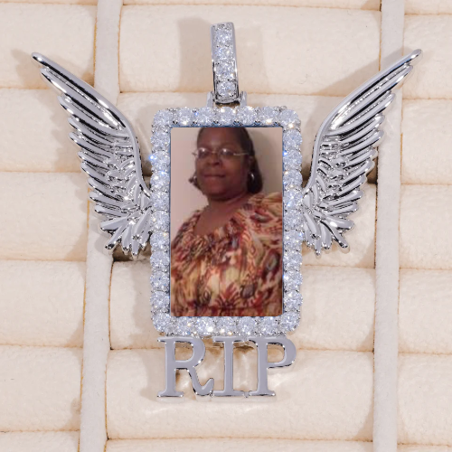 RIP WING 3D CUSTOM PICTURE PENDANT