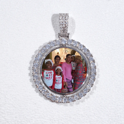 3D Spinning 2-Faced Custom Picture Pendant
