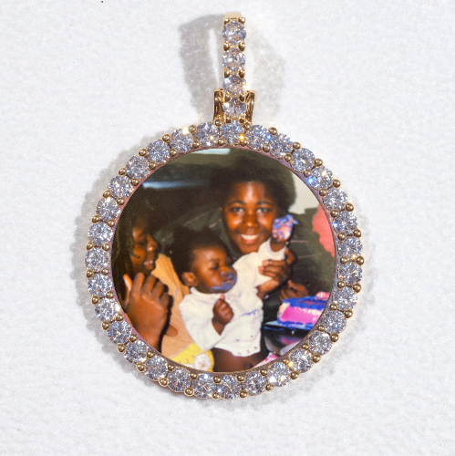 3D CIRCLE CUSTOM PICTURE PENDANT SMALL SIZE