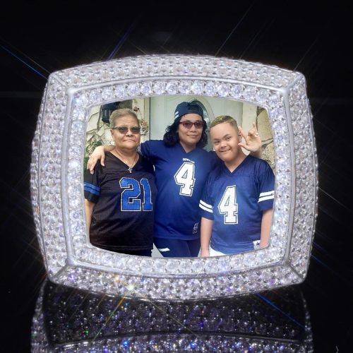 3D CUSTOM PICTURE ICED RING