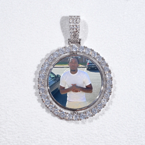 3D Spinning 2-Faced Custom Picture Pendant