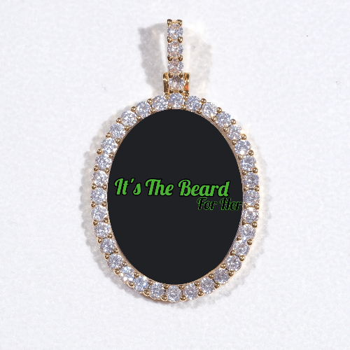 3D Oval Custom Picture Pendant