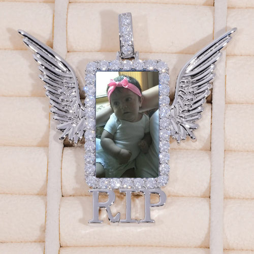 RIP WING 3D CUSTOM PICTURE PENDANT