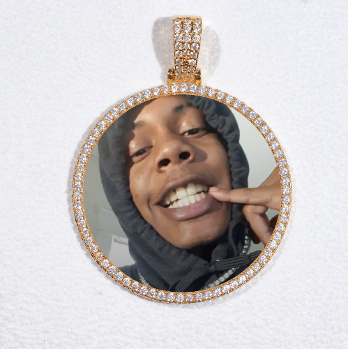 MEDIUM 3D CIRCLE CUSTOM PICTURE PENDANT