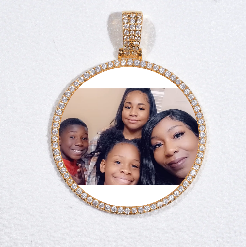 MEDIUM 3D CIRCLE CUSTOM PICTURE PENDANT
