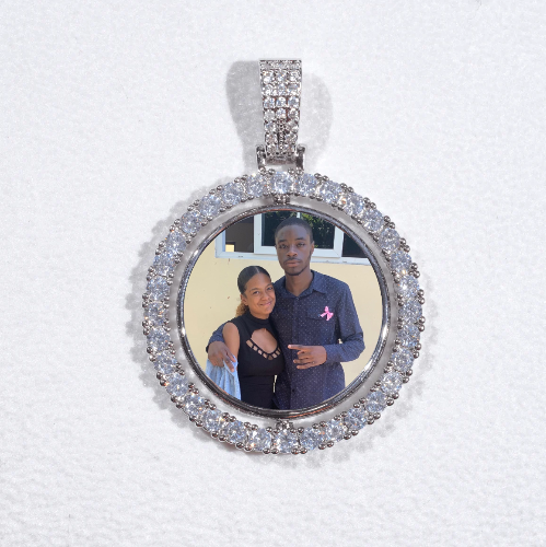 3D Spinning 2-Faced Custom Picture Pendant