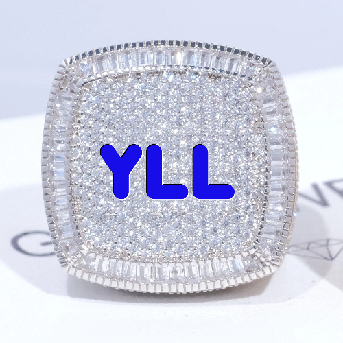 CUSTOM LETTER 3D ICED RING