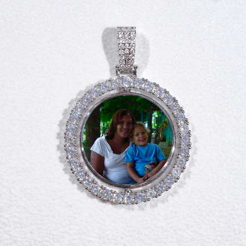 3D Spinning 2-Faced Custom Picture Pendant