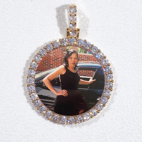 3D CIRCLE CUSTOM PICTURE PENDANT SMALL SIZE