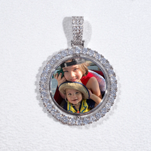 3D Spinning 2-Faced Custom Picture Pendant