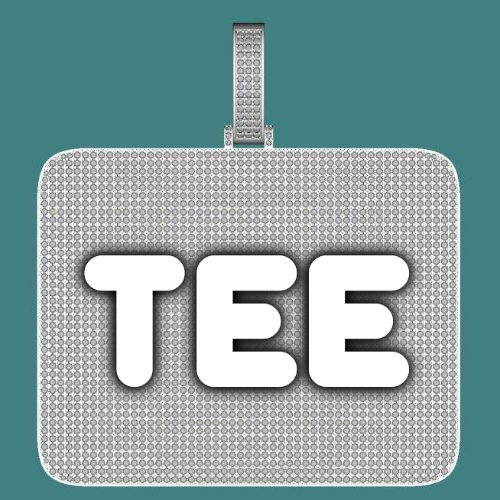 CUSTOM LETTER NECKLACE 3D BIG SQUARE