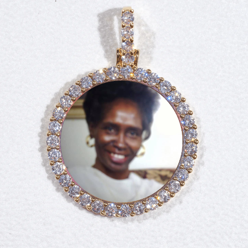 3D CIRCLE CUSTOM PICTURE PENDANT SMALL SIZE