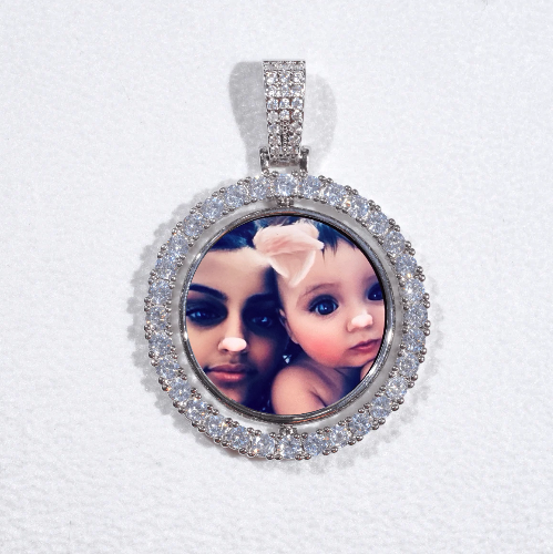 3D Spinning 2-Faced Custom Picture Pendant