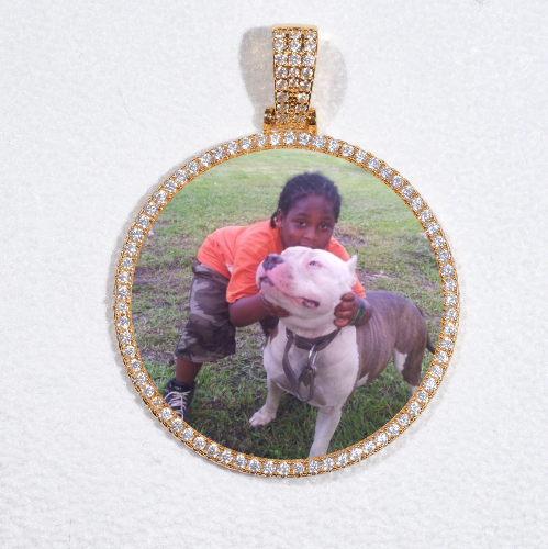 MEDIUM 3D CIRCLE CUSTOM PICTURE PENDANT