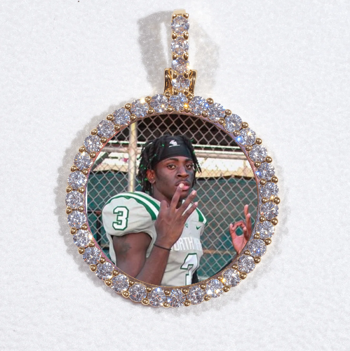 3D CIRCLE CUSTOM PICTURE PENDANT SMALL SIZE