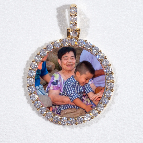 3D CIRCLE CUSTOM PICTURE PENDANT SMALL SIZE