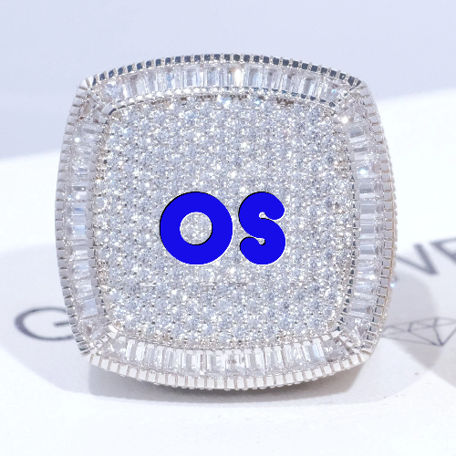 CUSTOM LETTER 3D ICED RING