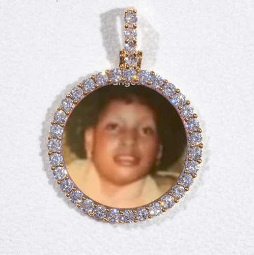 3D CIRCLE CUSTOM PICTURE PENDANT SMALL SIZE