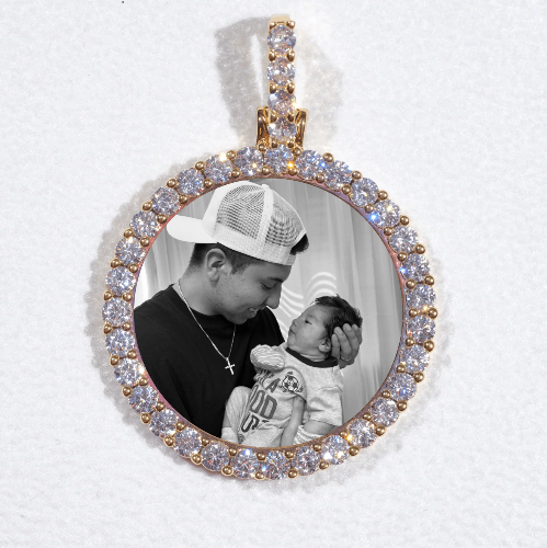 3D CIRCLE CUSTOM PICTURE PENDANT SMALL SIZE