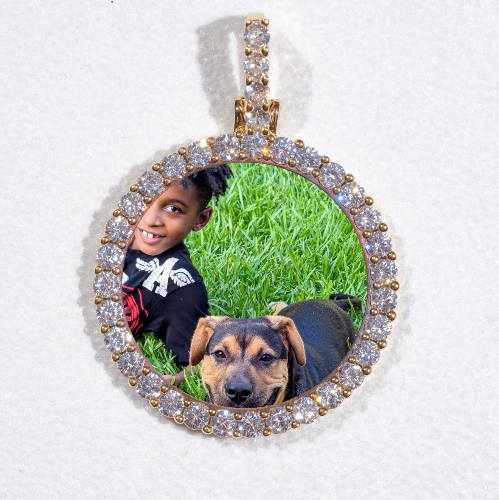 3D CIRCLE CUSTOM PICTURE PENDANT SMALL SIZE