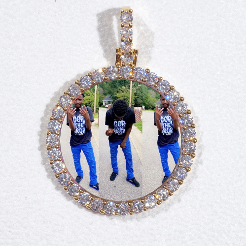 3D CIRCLE CUSTOM PICTURE PENDANT SMALL SIZE