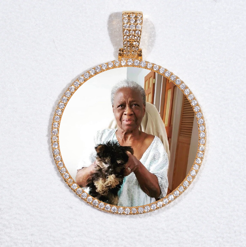 MEDIUM 3D CIRCLE CUSTOM PICTURE PENDANT