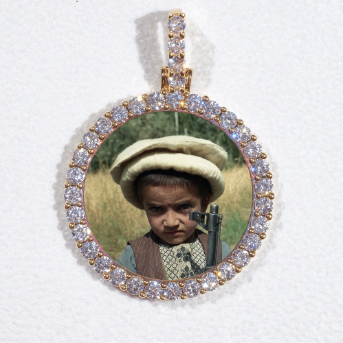 3D CIRCLE CUSTOM PICTURE PENDANT SMALL SIZE
