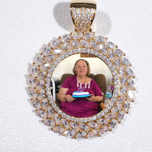 Large 3D Wheat Ear Custom Picture Pendant