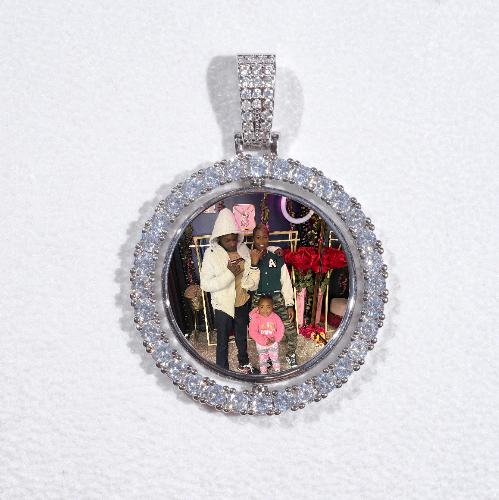 3D Spinning 2-Faced Custom Picture Pendant