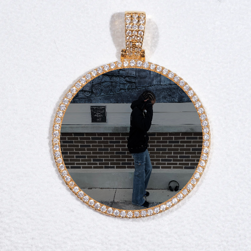 MEDIUM 3D CIRCLE CUSTOM PICTURE PENDANT