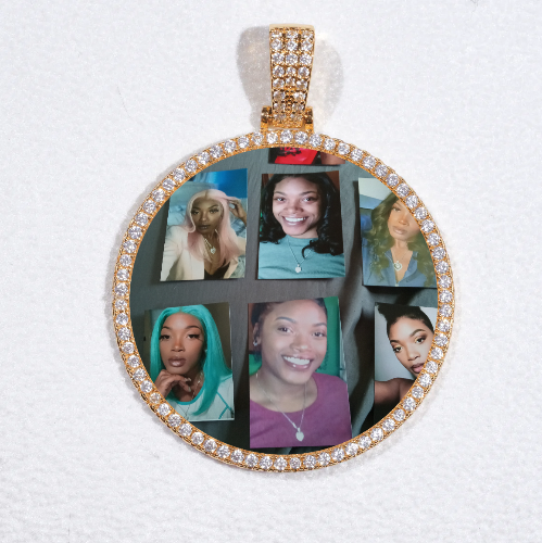 MEDIUM 3D CIRCLE CUSTOM PICTURE PENDANT